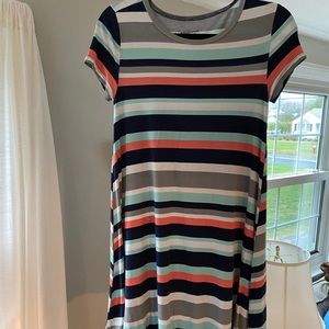 Arizona Striped Tee Shirt Swing Tunic